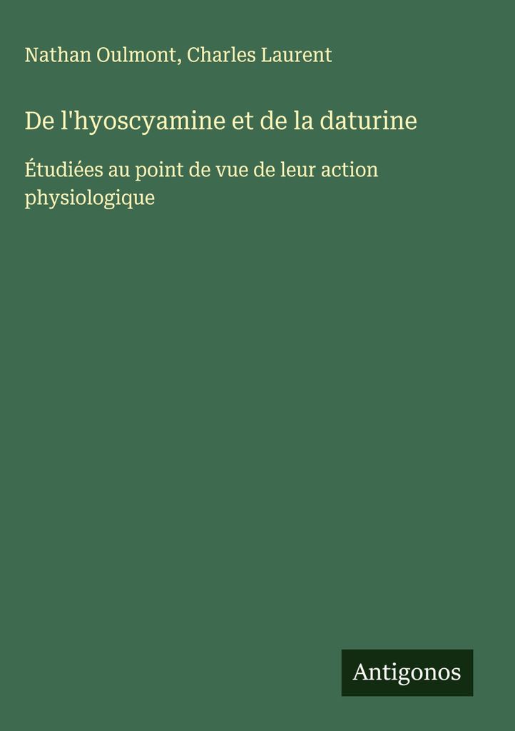 Von Hyoscyamin und Daturin