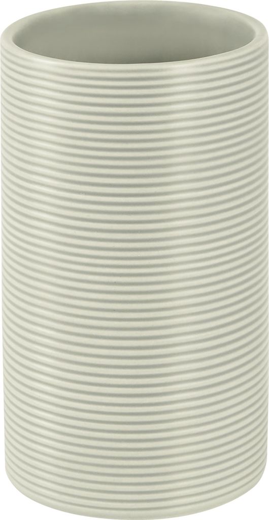 spirella Tube Ribbed Zahnputzbecher Grau