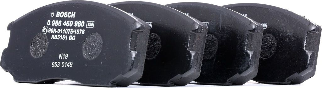 1 BOSCH Bremsbeläge Bremsklötze 0 986 460 980