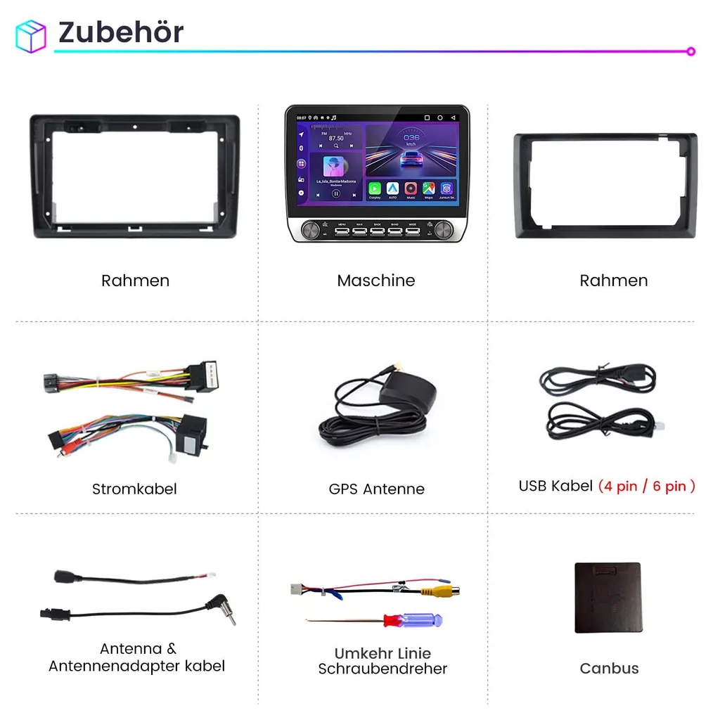 Station Multimédia Android 15 avec Navigation GPS pour Fiat Ducato DAB+ - 18