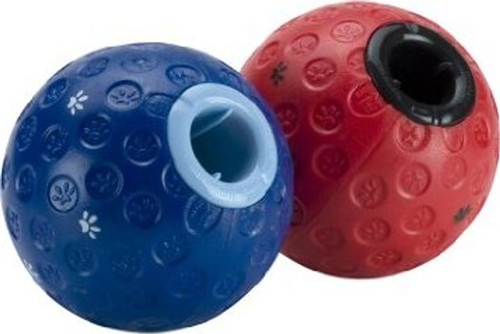 Hundespielzeug BUSTER Treat ball, rot, Größe S