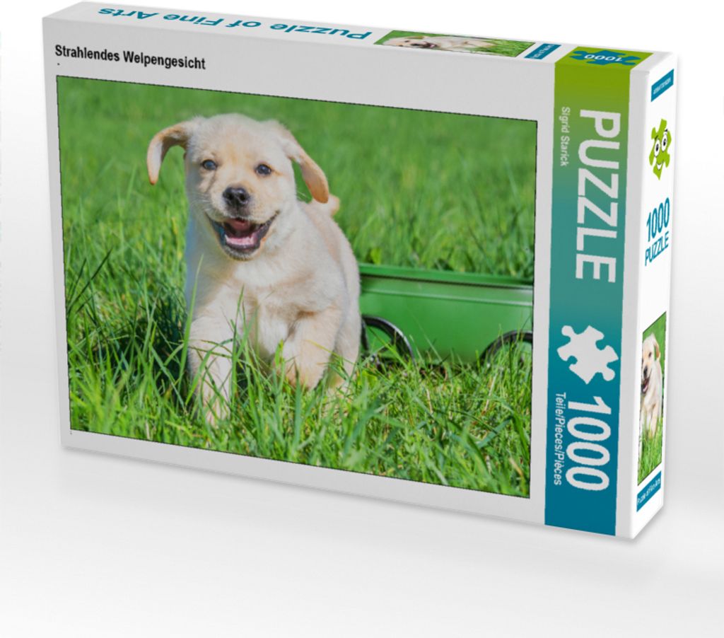 CALVENDO Puzzle Strahlendes Welpengesicht | 1000 Teile Lege-Größe 64x48cm Foto-Puzzle für glückliche Stunden
