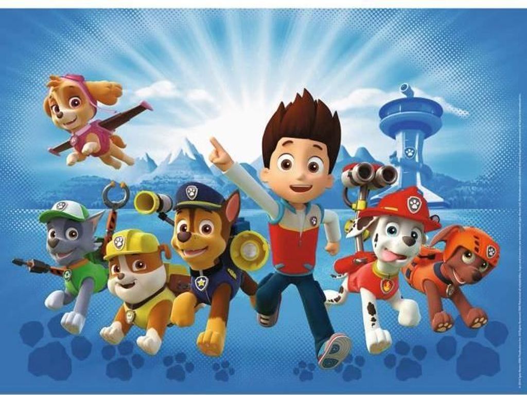 Puzzle Pat'Patrouille, 100 XXL Teile, 49 x 36 cm, Ravensburger, Ab 6 Jahren