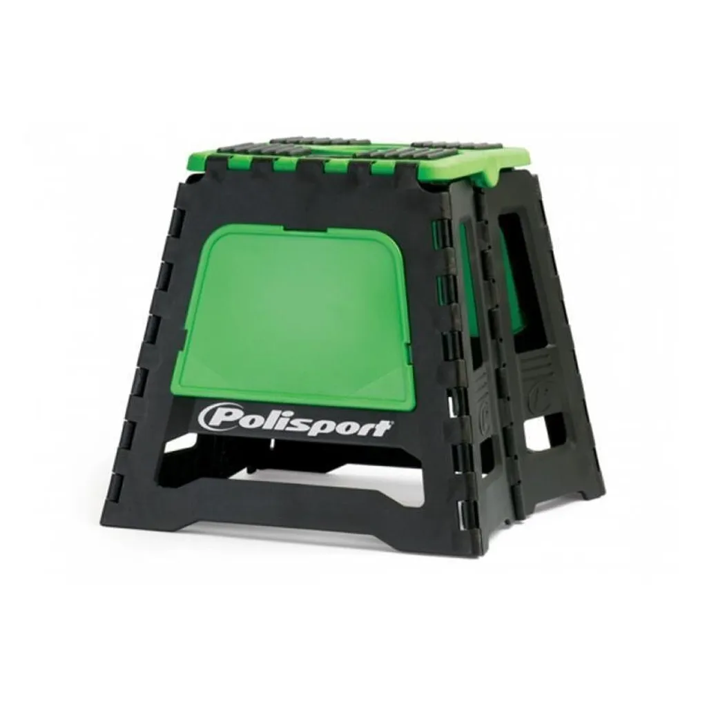 Support Moto POLISPORT Vert - Béquille de Stand Cross et Enduro Robuste