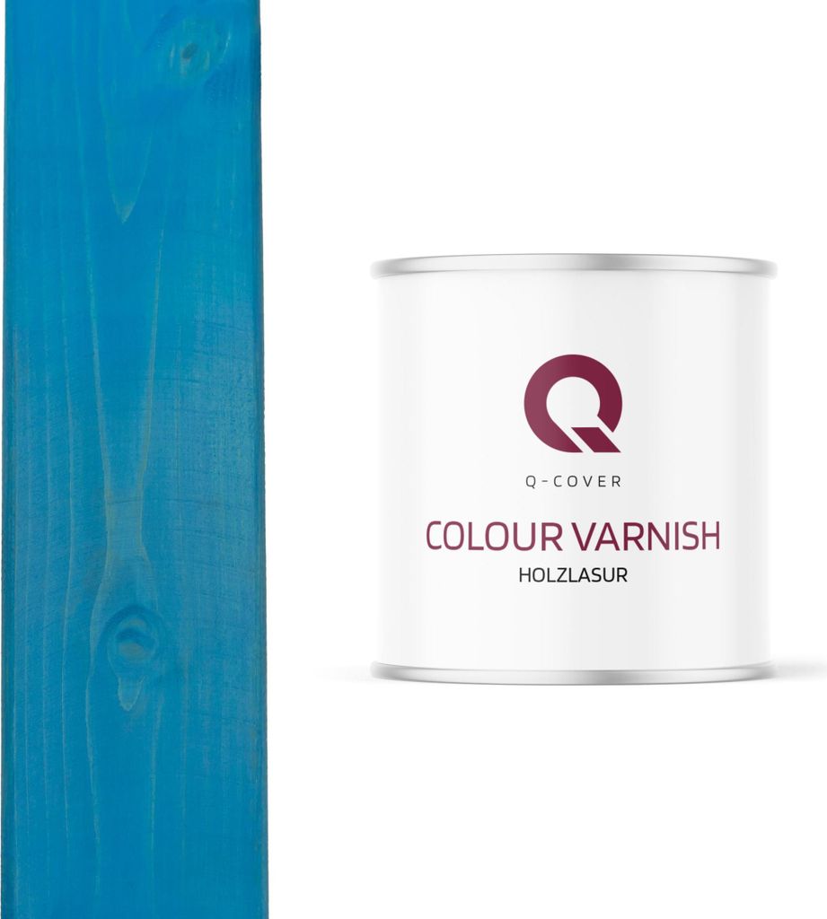 Holzlasur 2,5L Hellblau Satin | Lasur für Holz außen & innen | Abperleffekt & UV-Schutz