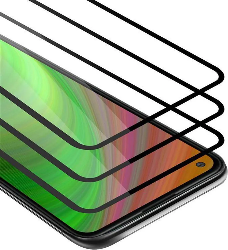 Cadorabo 3x pellicola blindata a schermo intero per Oppo find X2 pellicola protettiva in bianco vetro temperato di protezione del display