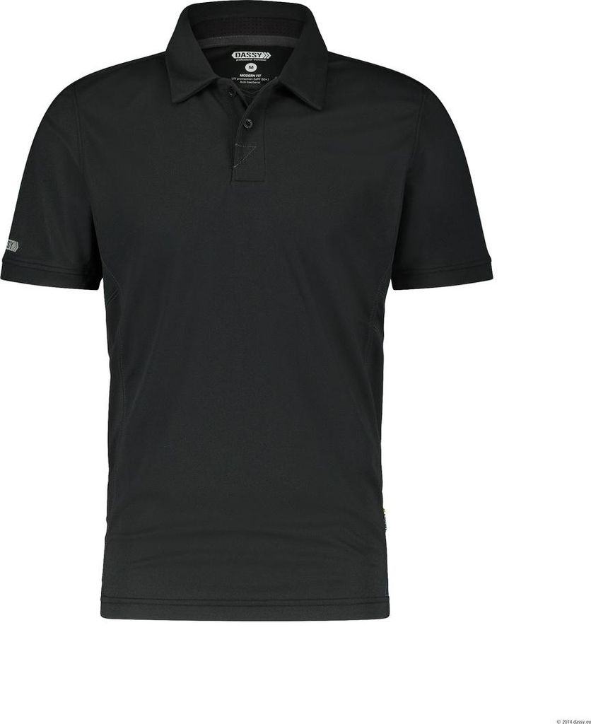 Dassy Poloshirt Traxion 710026 PES44 Gr. M schwarz Produktbild 