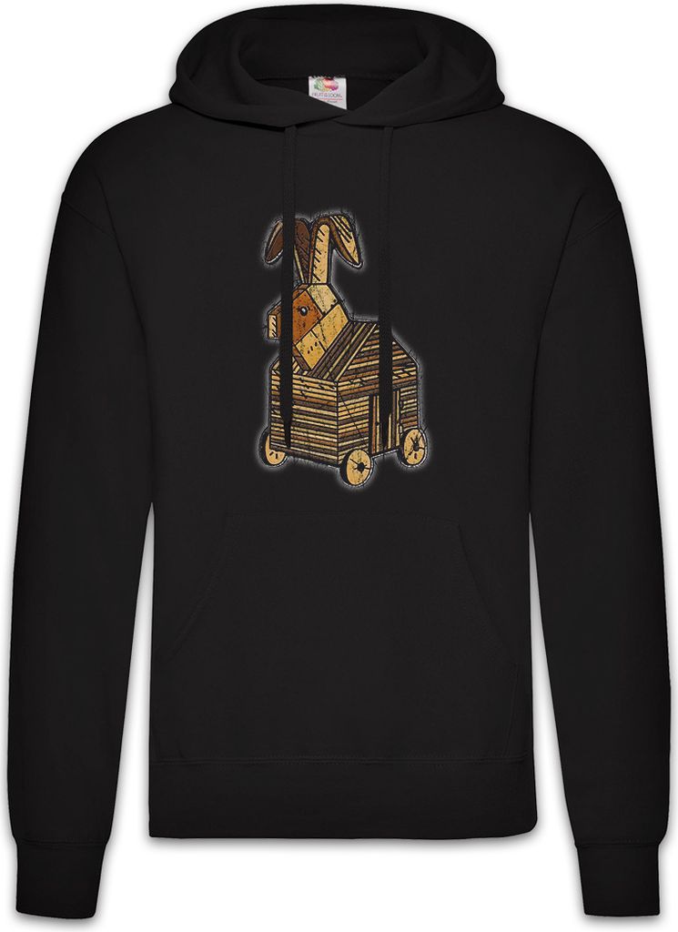 Urban Backwoods Trojan Rabbit, Herren Hoodie, Farbe: Schwarz, Größe: XL