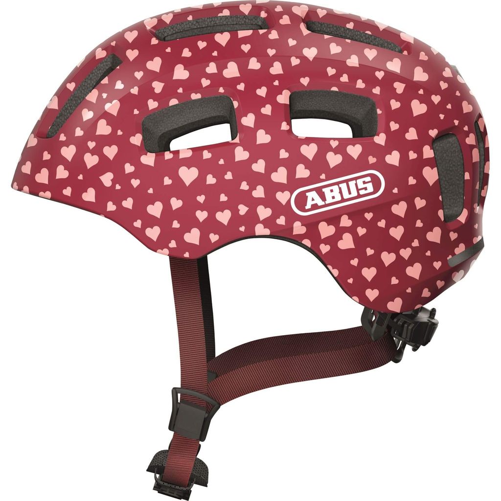 Abus Youn-I 2.0 Cherry Heart S Detská prilba na bicykel Obrázok produktu 