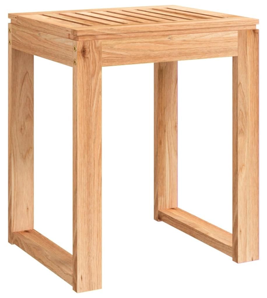 vidaXL Kúpeľňová stolička 40x30x46 cm masívne drevo orech Obrázok produktu 