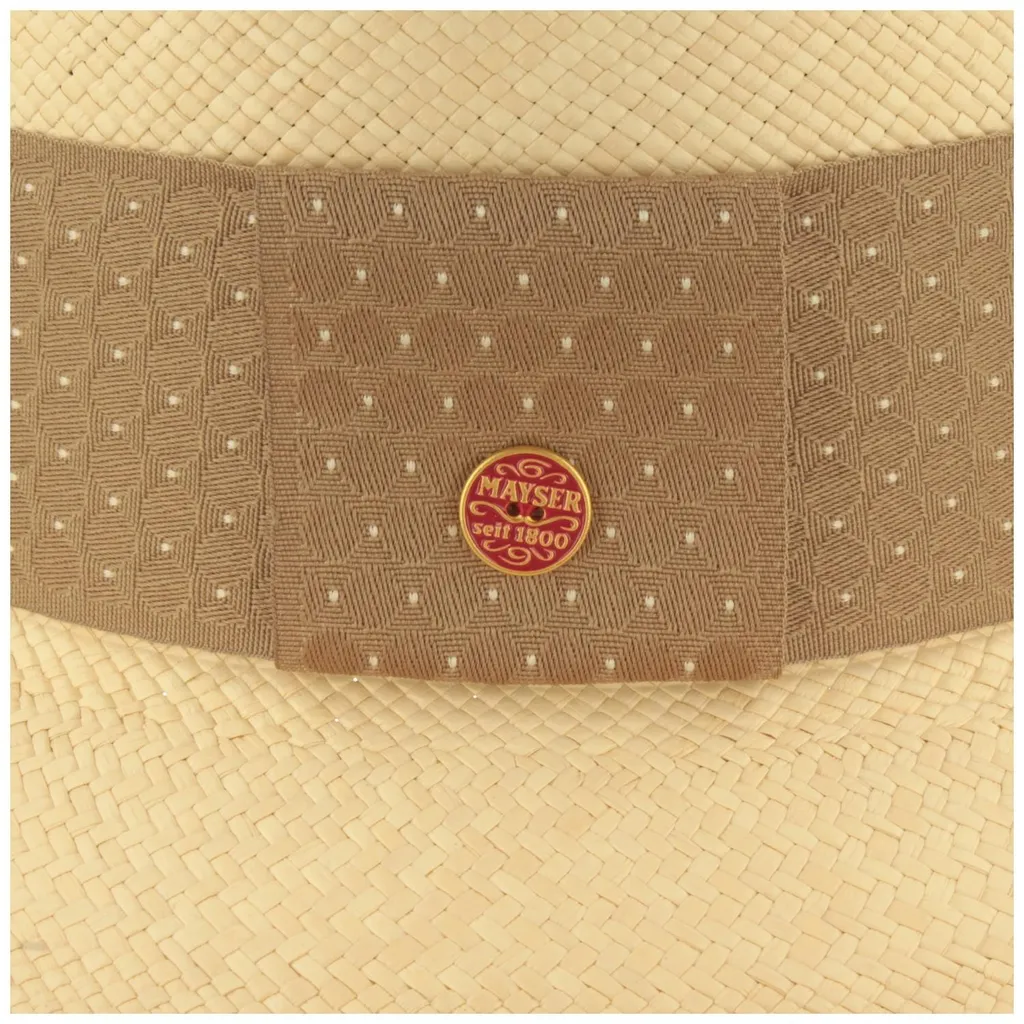 Chapeau de Paille Mayser Isabella Beige : Capeline Chic de Haute Qualité - 3
