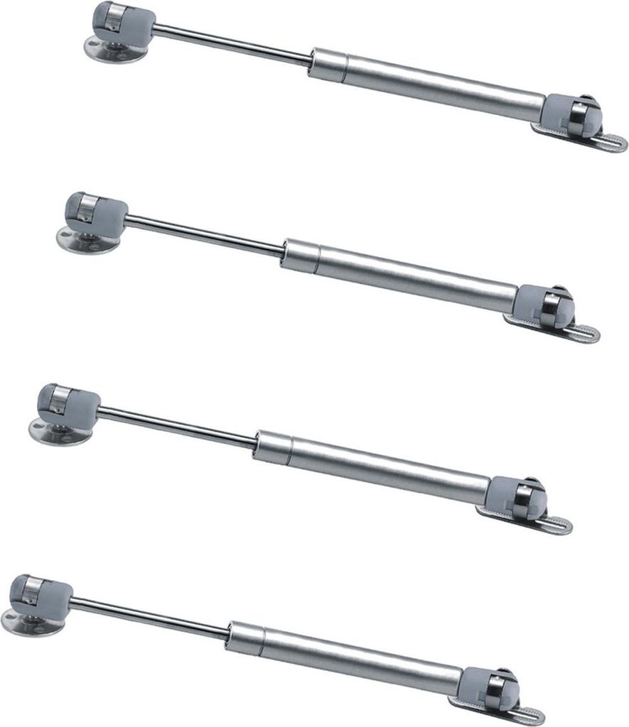 4 Stück hydraulische Möbel-Küchenschrank-Türscharniere mit Soft-Close-Funktion, 80N / 8kg Gasfedern mit Schrauben