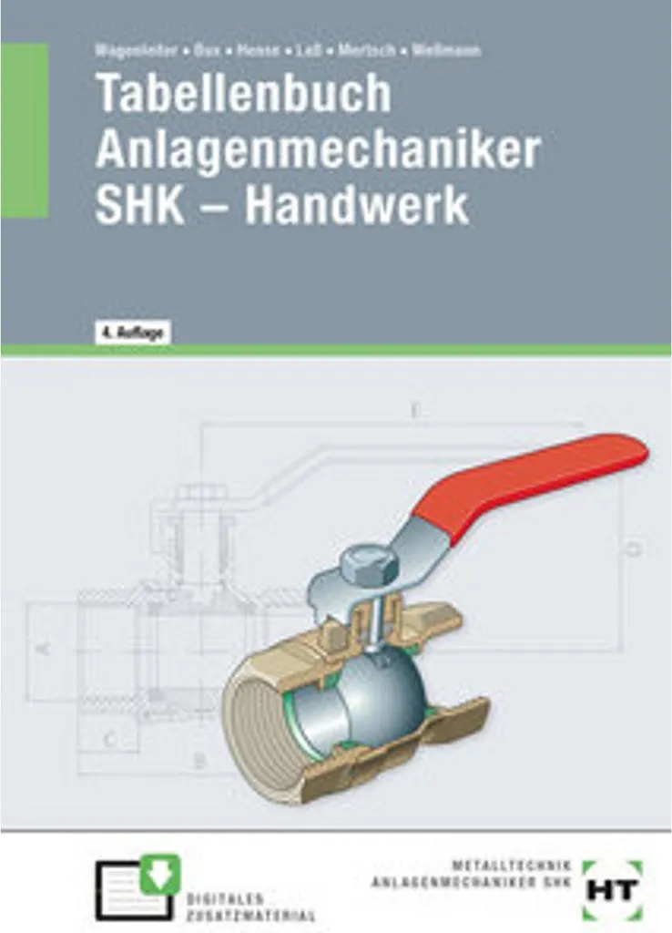 Tabellenbuch Anlagenmechaniker SHK Manuel Technique Chauffage Sanitaire