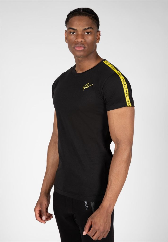 T-shirt - Chester - Schwarz/Gelb