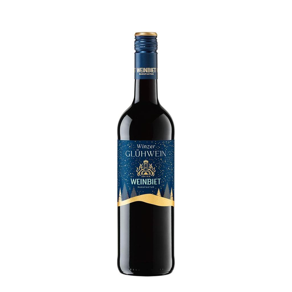 Weinbiet Manufakur Winzer Glühwein rot hochwertiger Glühwein 750ml
