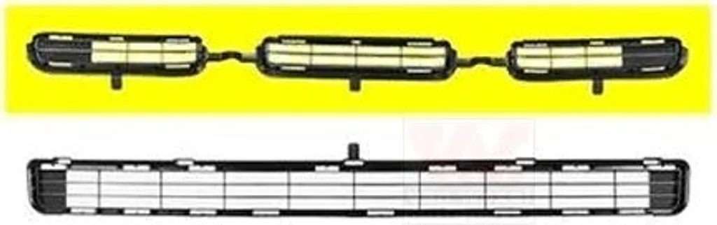 Grille de pare-chocs avant compatible TOYOTA RAV 4 III - Grille d'aération