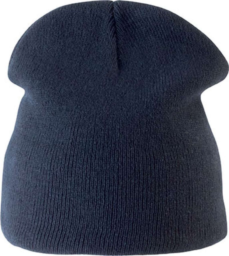 K-Up Herren Mütze Beanie Wintermütze Fleecemütze Wintermütze Fußball, Größe:U, Farbe:Navy Blau