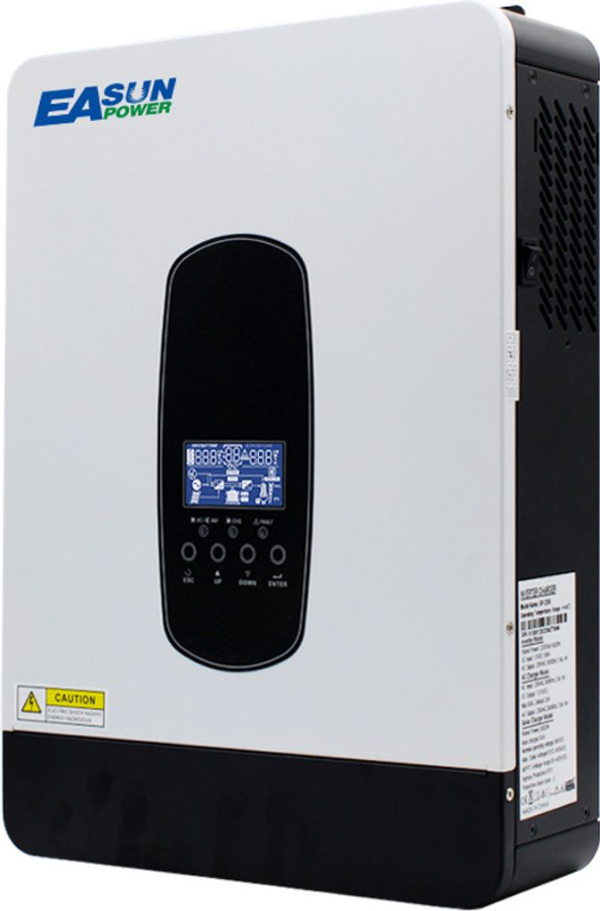 2,2 kW 60A Multifunktionaler Solarwechselrichter Reiner Sinus MTTP Solar-Laderegler Batterie-Ladewechselrichter, Unterstützt WiFi-Funktion