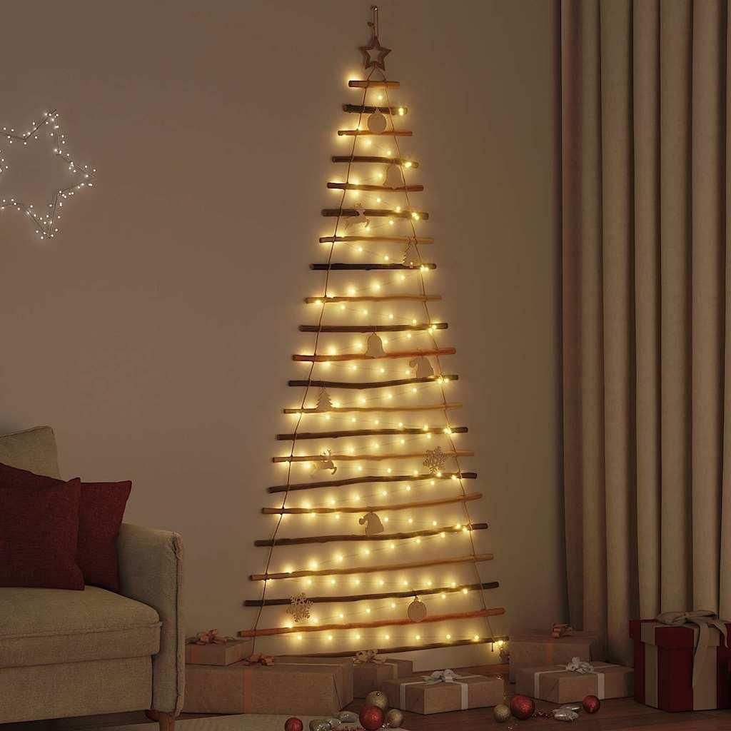"Schlussverkauf" Weihnachtsbaum(1 pc) - Kunstbaum/Tannenbaum - mit 130 LEDs Natur 210 cm Massives Eschenholz C8232