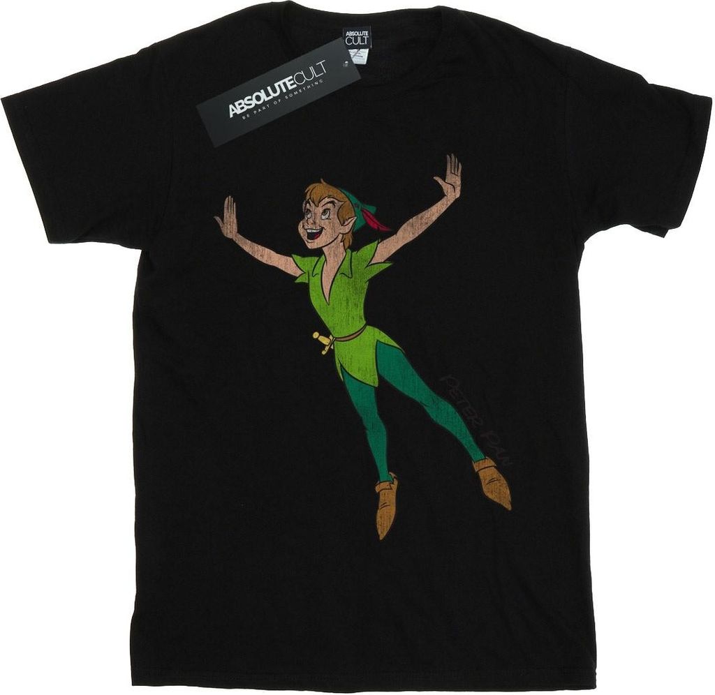 Peter Pan - "Classic Flying" T-Shirt für Damen BI719 (XL) (Schwarz)