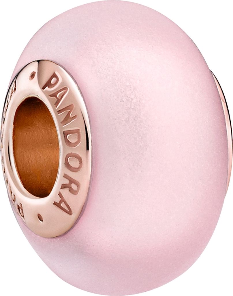 PANDORA ROSE Charm en verre de Murano rose mat Image du produit 