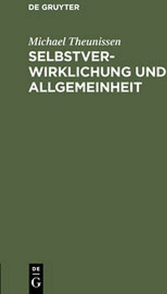 Selbstverwirklichung und Allgemeinheit