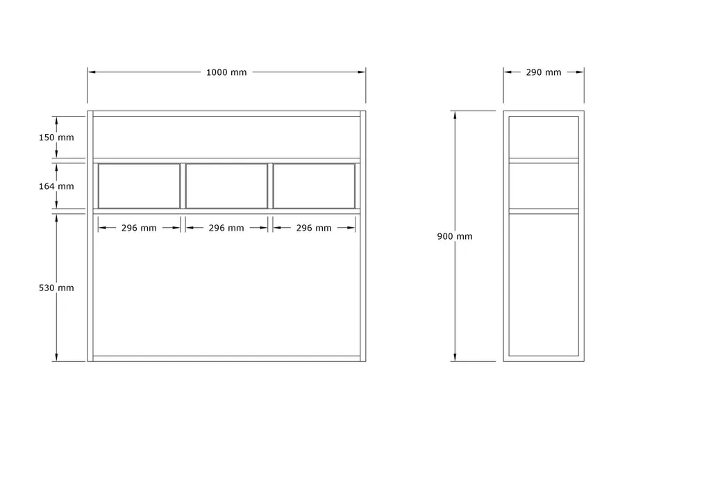 Console effet travertin Skye Decor - Meuble compact et facile d'entretien