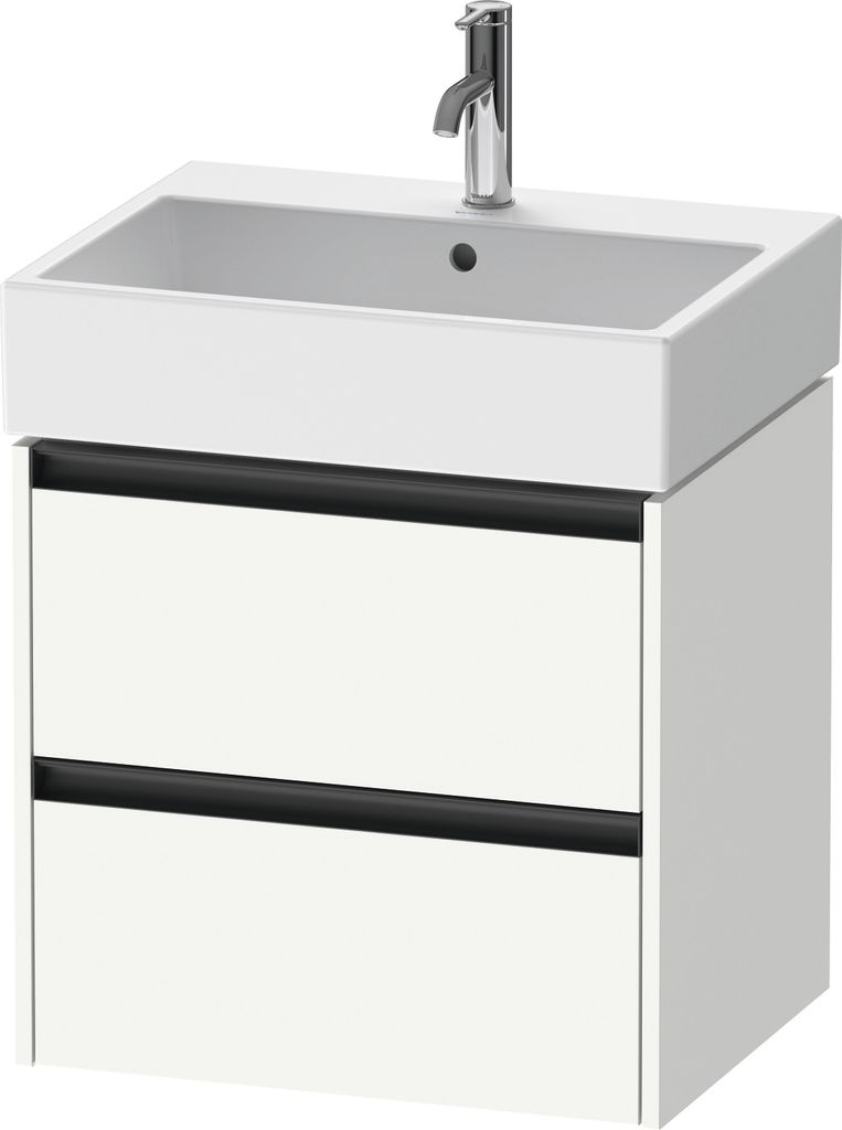 Duravit Ketho.2 Wastafelonderkast 58,4x46x54,9 cm Mat Wit