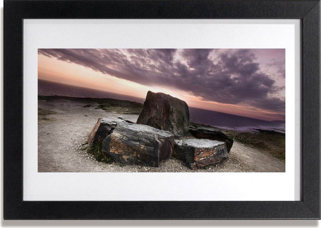Bild 30x20 MDF-Rahmen Wandkunst Rock Landschaft Produktbild 