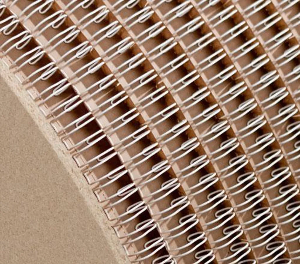 Spirale métallique blanche 14,3 mm pas 3:1 robuste pour reliure durable