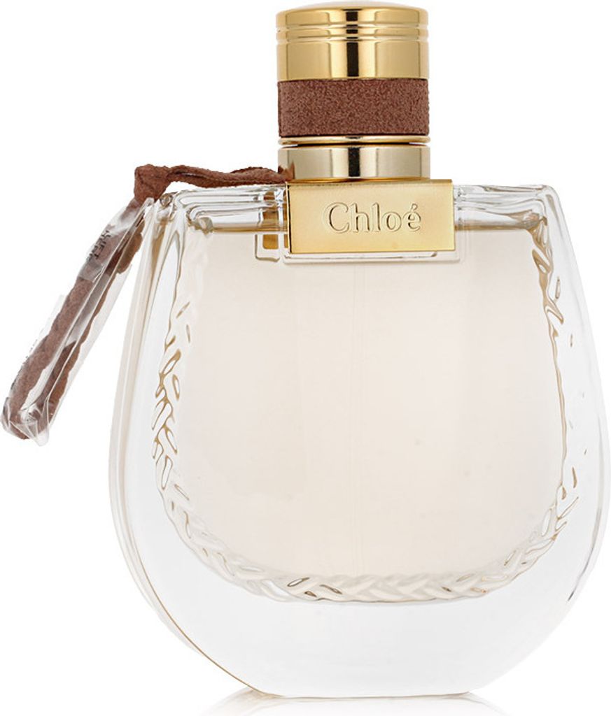 A clear studio shot of a Chloé perfume bottle.