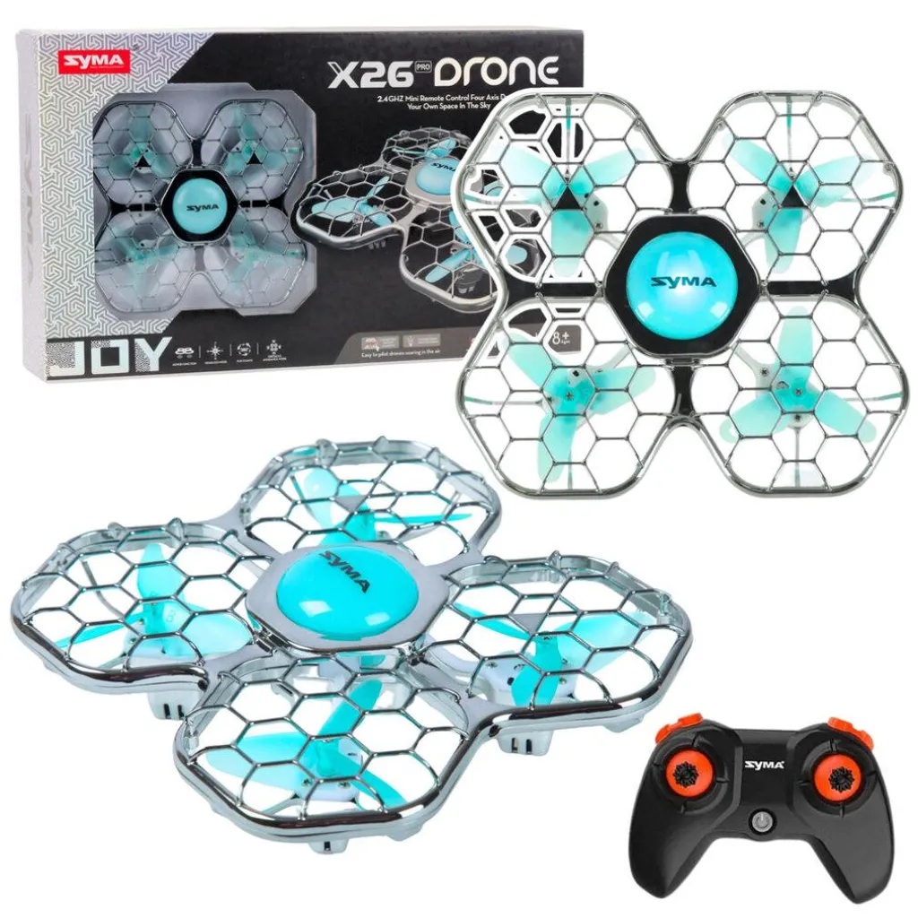 Mini Drone de Loisir Syma X26 PRO pour Enfant avec Caméra Wi-Fi Intégrée
