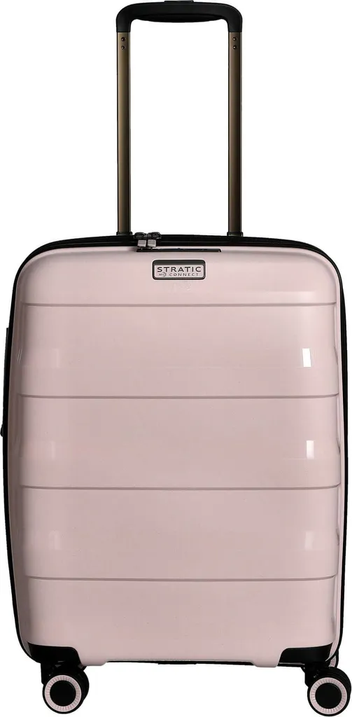Valise cabine Stratic Straw + EXP TSA Rose 55cm extensible rigide - 9