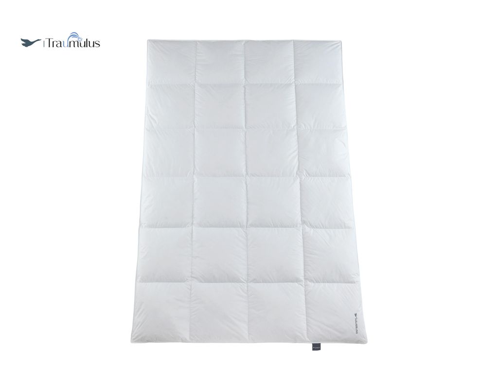 Häussling Traumulus Winter Daunendecke KB 4x6 extra warm 155x220 cm , Deutsche Manufaktur, auch für Allergiker geeignet, Bezug 100% Baumwolle