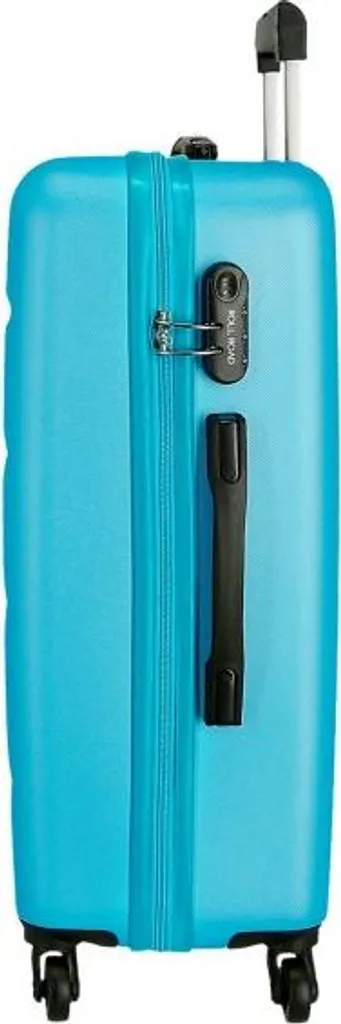 Valise Rigide 56L Roll Road Flex Bleu Clair 65cm - Légère et Résistante