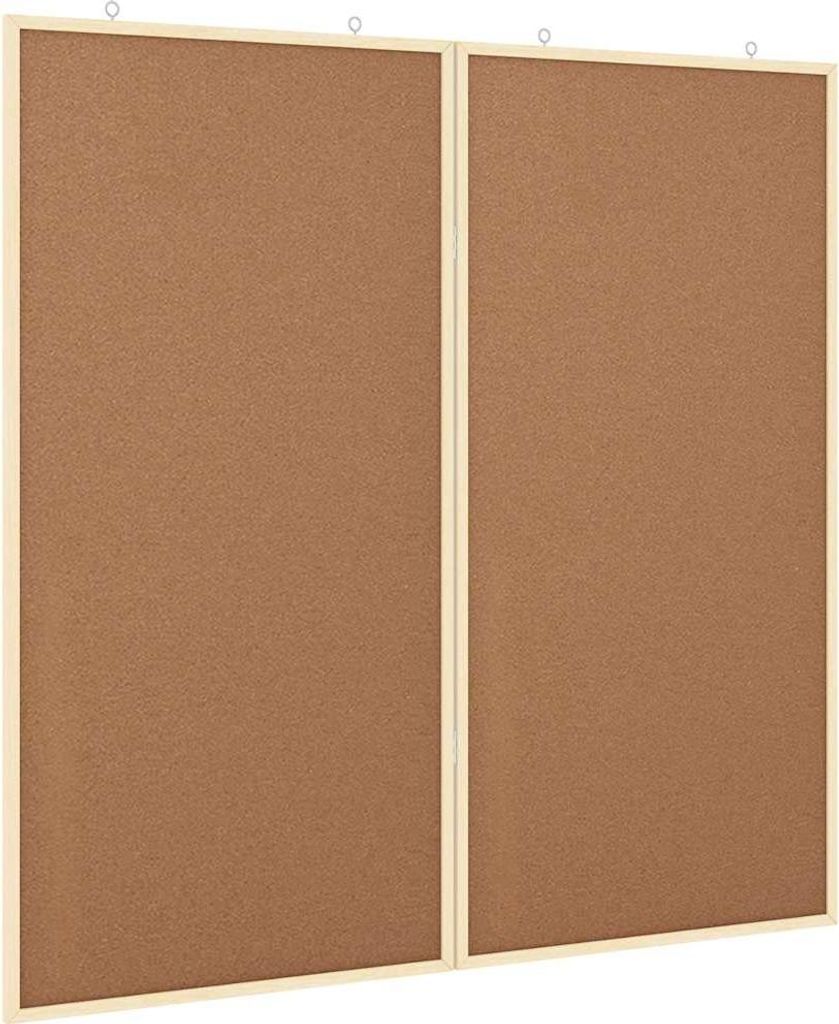vidaXL Info-Tafel Braun 100 x 100 x 1,4 cm Massivholz Kiefer