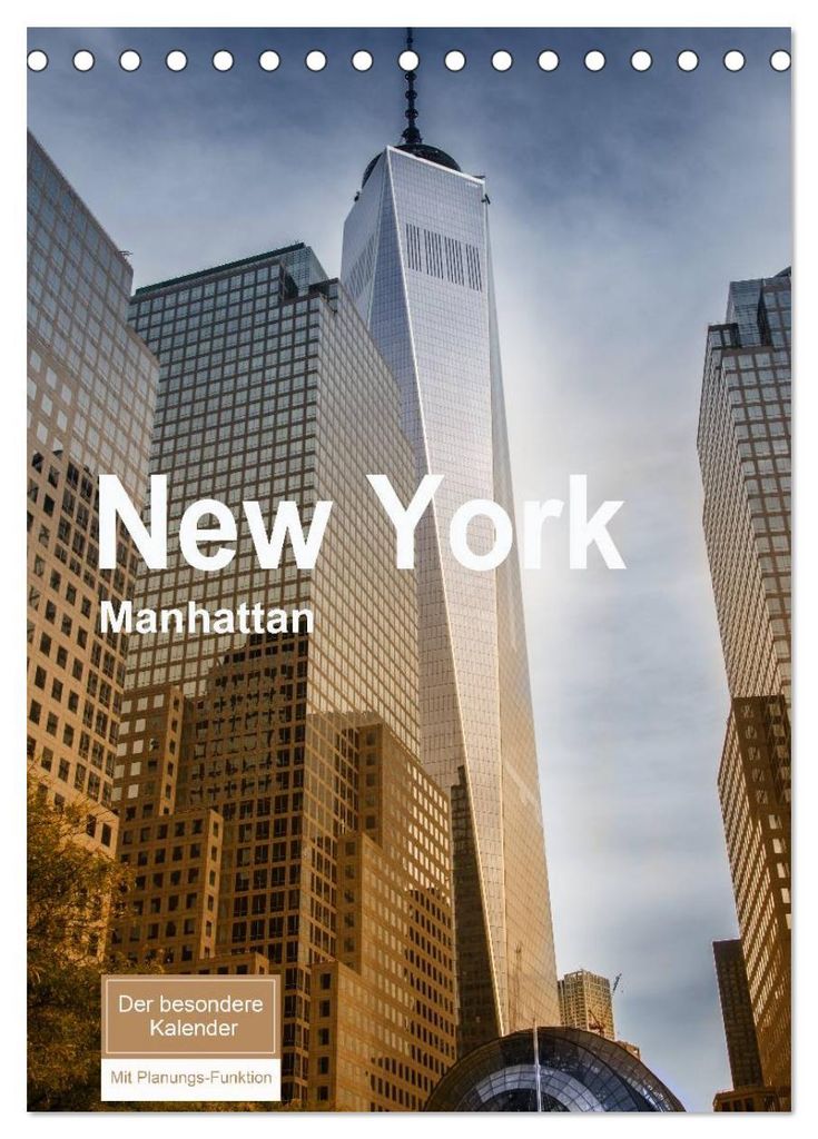 New York - Manhattan (Tischkalender 2027 DIN A5 hoch), CALVENDO Monatskalender