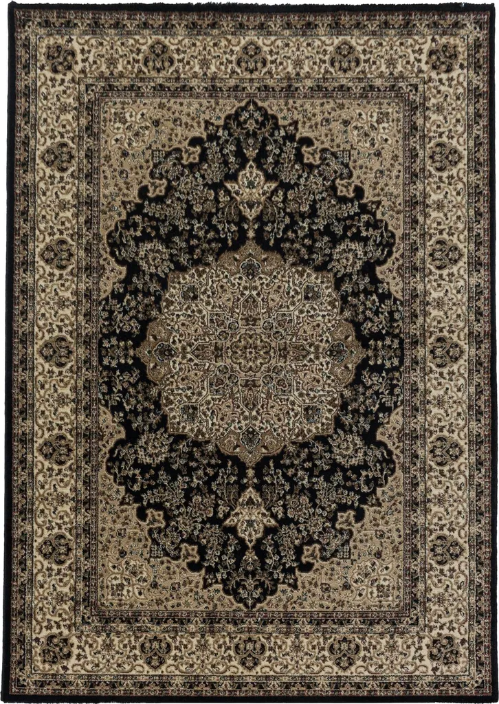 Tapis pour Grand Loft Noir 300x400 cm - Tapis Oriental Vintage Chic XXL
