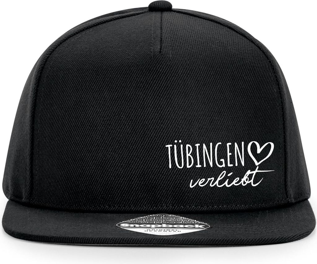 Huuraa Cappy Mütze Tübingen verliebt Black Polyester Snapback Kappe Geschenkidee