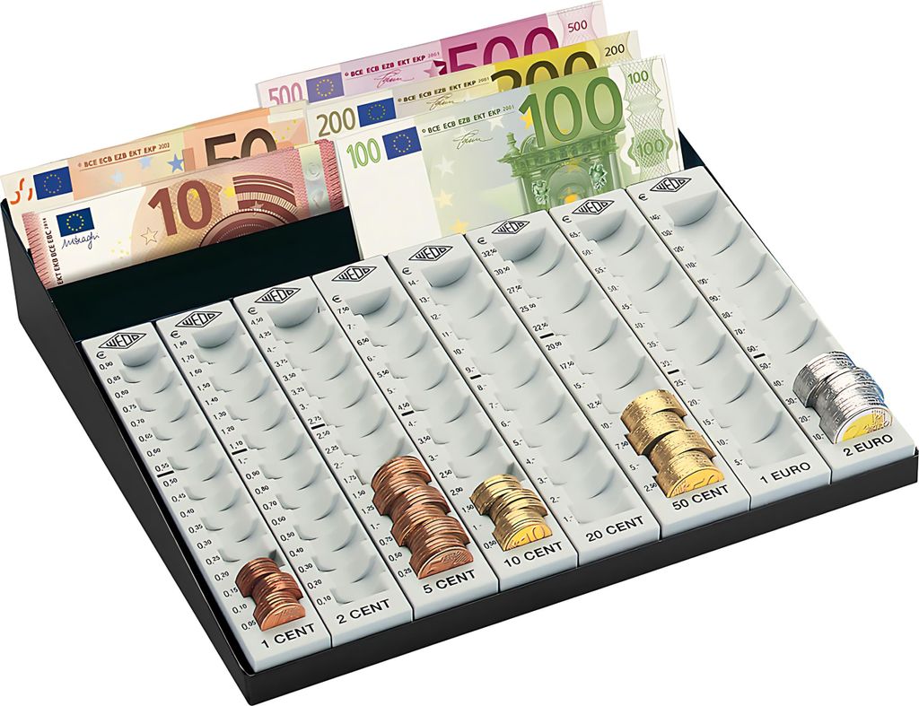 WEDO Zählbrett mit Scheinfach Münzgeldkapazität: 256,20 EUR Produktbild 