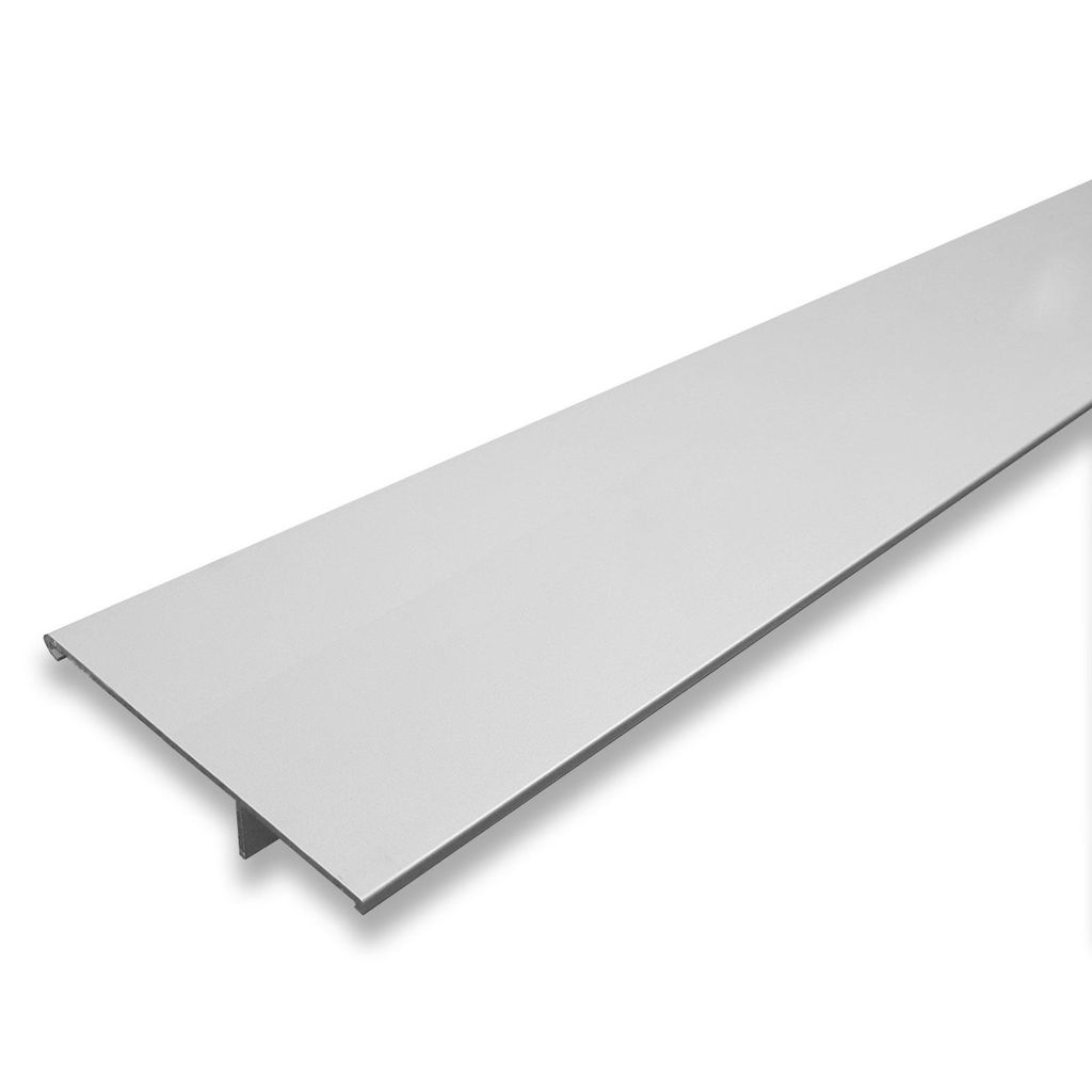 Blende Laufschienenblende silber 1810x115 mm Klick-Technik