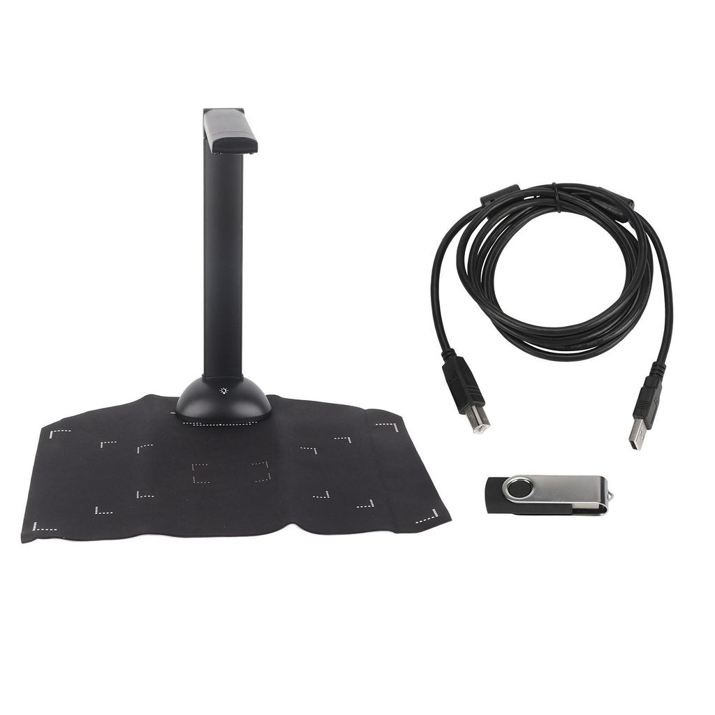 10MP Dokumentenscanner & Buchscanner mit OCR – Faltbare USB-Dokumentenkamera für A3/A4, Echtzeit-Projektion, mehrsprachig