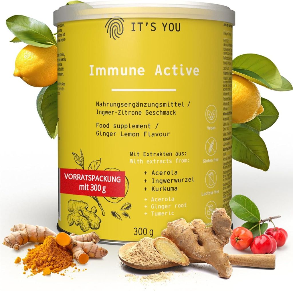 It's you Immune Active Vitamin und Mineralstoff Drink mit Produktbild 