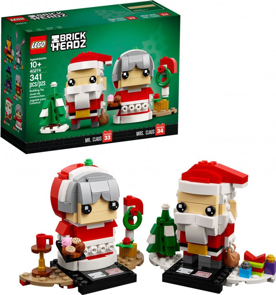 LEGO® BrickHeadz 40274 M. et Mme Père Noël Image du produit 