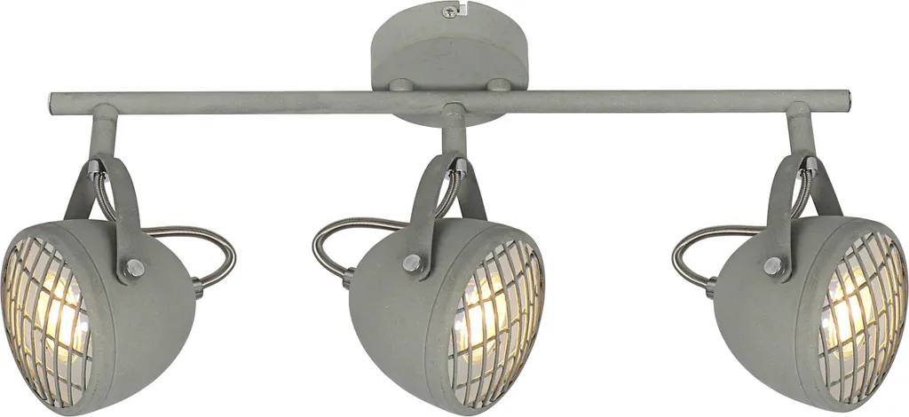 Suspension PENT Candellux gris béton 3xGU10 métal dim. 21x45x10 cm IP20