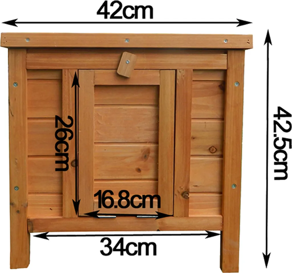 Cabane pour Chat Extérieure Wiltec : Refuge de Balcon Contre les Intempéries - 3