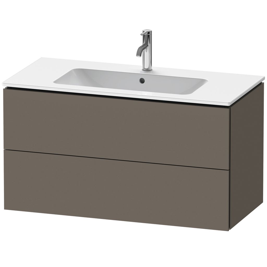 Duravit Waschtischunterbau L-CUBE 1020 x 481 x 550 mm flannel grey seidenmatt