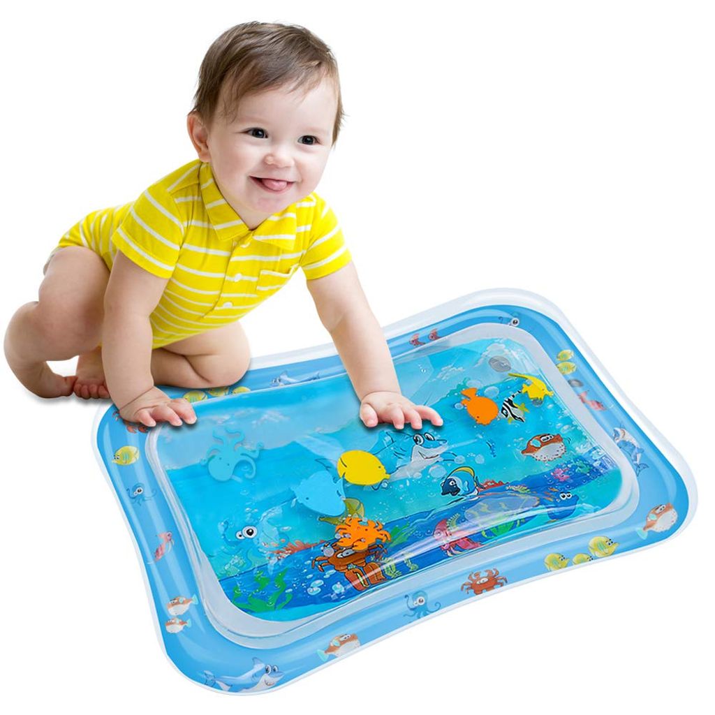 Baby Wassermatte Kleinkinder aufblasbare nasse Matratze Spielzeug Früherzieh Neu 