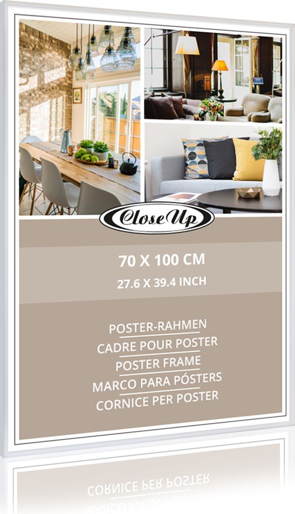 Poster-Rahmen 70 x 100cm weiss - Rahmen