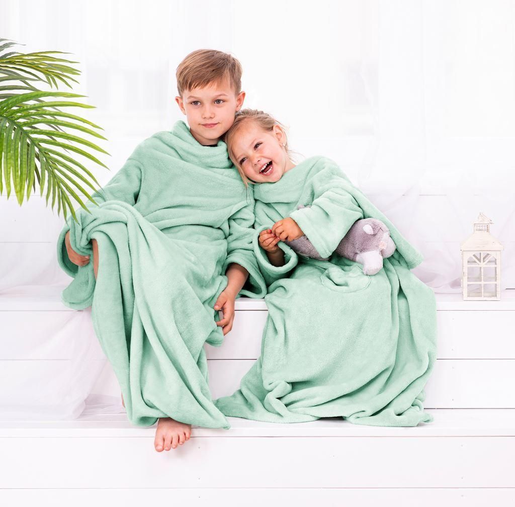 Ärmeldecke Lazykids für Kinder - Kuscheldecke mit Ärmeln, Produktbild 